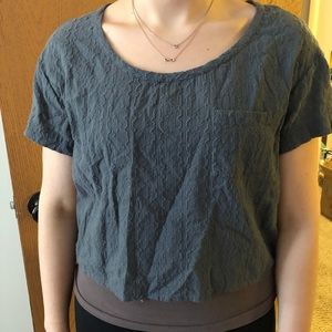 Loose textured crop top